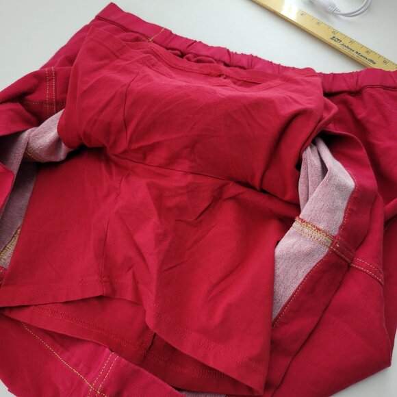 Dream Jeannes by Quacker Factory Skort Women's L Red Heart Bling Skirt Shorts - Picture 11 of 13